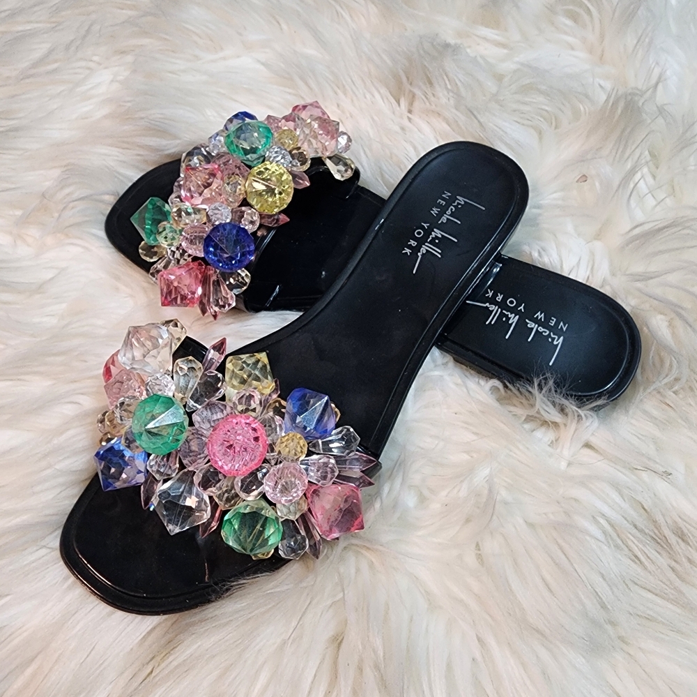 Nicole Miller NEW JELLY SANDALS Sz 8